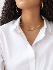 gold layered necklace 
