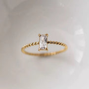 Solitaire Ring - Clear